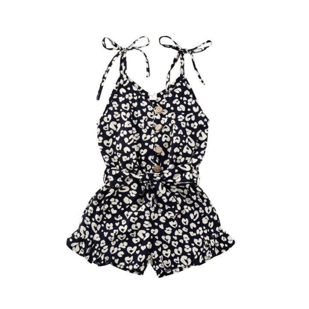 Toddler Girls Sleeveless Jumpsuit Romper